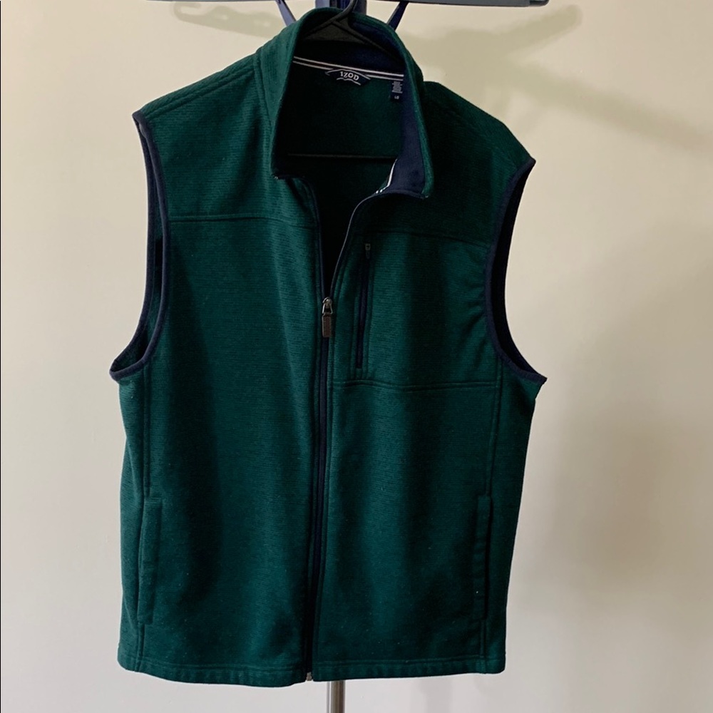 Men's Green Fleece Vest